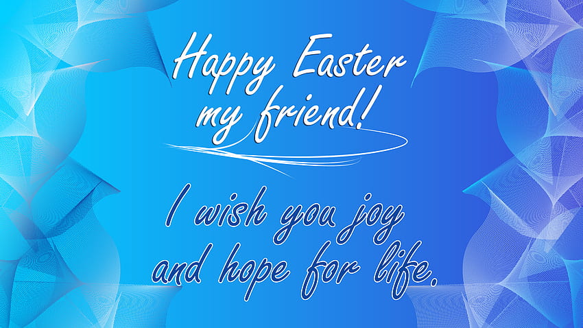 Ti auguro gioia e speranza per la vita Buona Pasqua Sfondo HD