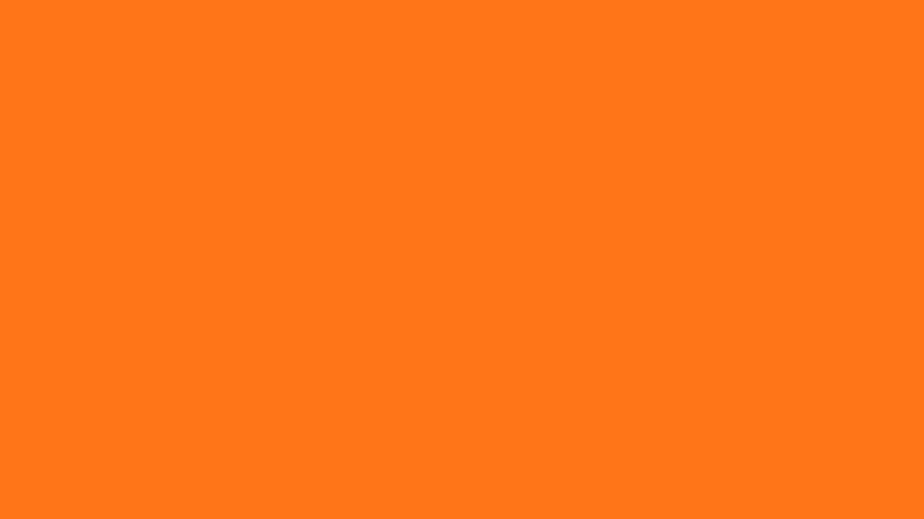 Warna Neon Padat, Oranye Estetis Wallpaper HD