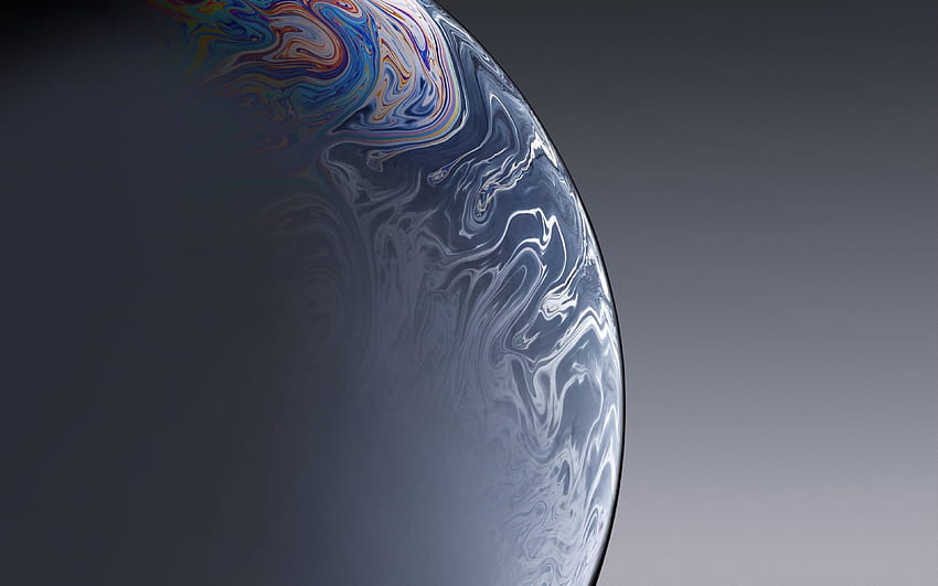 Apple Iphone Xs Space Official Art Bolha cinza, Space MacBook papel de parede HD