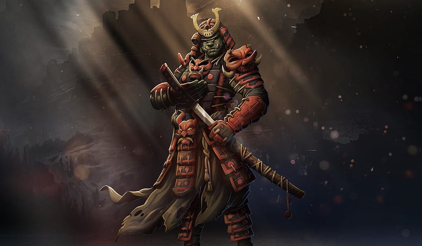 Fantasy, artwork, samurai HD wallpaper