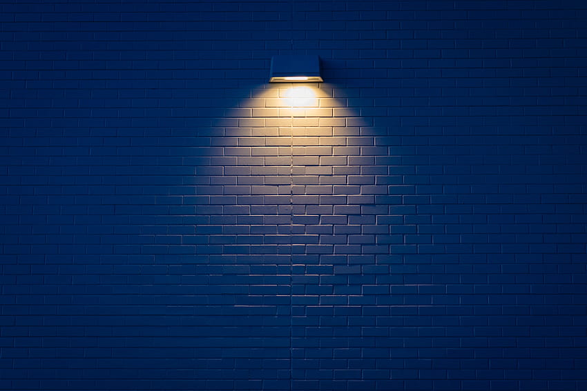Shine, Dark, Light, Wall, Lamp, Illumination, Lighting, Brick HD wallpaper