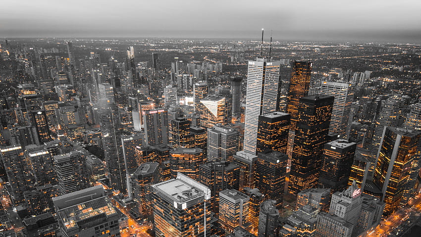 skyscrapers, top view, metropolis, toronto, canada . Mocah, Torento HD wallpaper