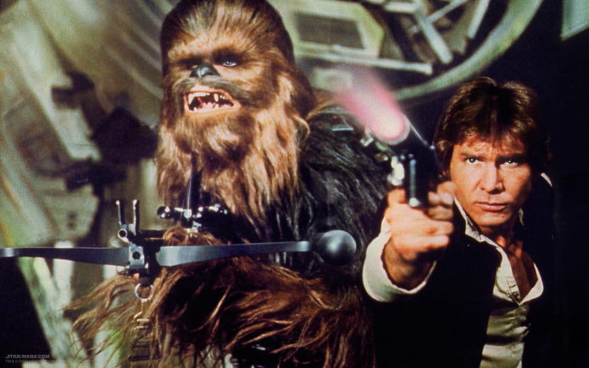 Han Solo Chewbacca และการกลับมาของ Millennium Falcon - Captain Solo Star Wars วอลล์เปเปอร์ HD