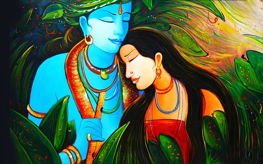 God Radha Krishna Background - Shri HD wallpaper