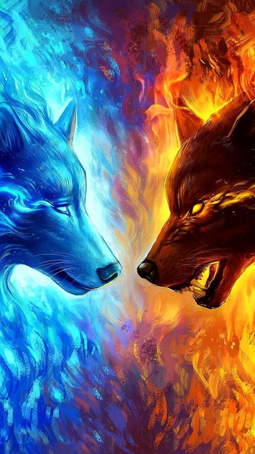 Skol and Hati. Wolves. Wolf, Anime wolf, Art HD phone wallpaper