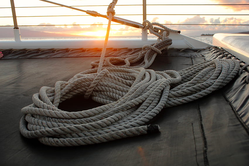 Sea, , , Cable, Sail, Rope, Sailing Vessel HD wallpaper