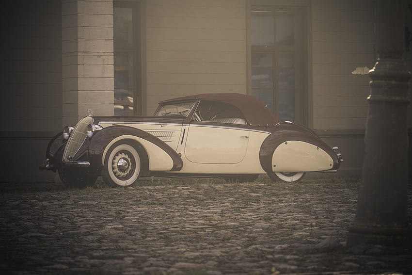 Steyr 220, elegance, streamline, oldtimer, cars HD wallpaper