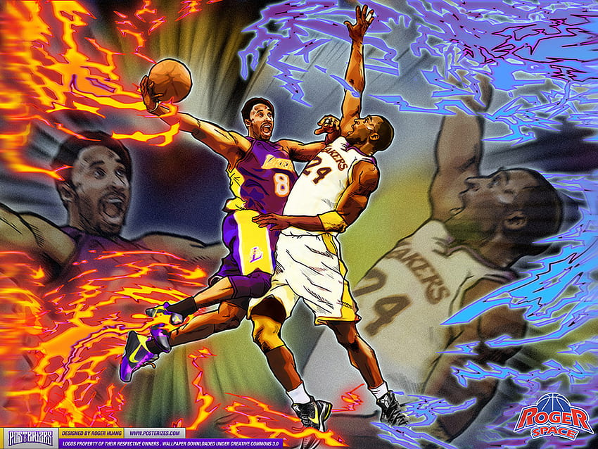 contra Kobe 24 . Posteriza, Kobe Bryant Número 8 fondo de pantalla