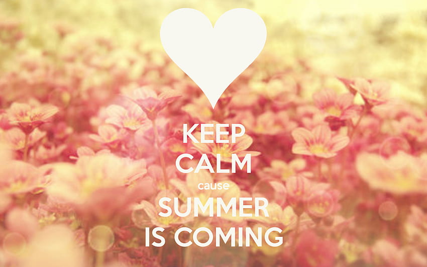 Keep Calm Cause Summer Is Coming and for [] for your , Mobile & Tablet. Explore Summer Quotes . Summer Quotes , Summer, Summer Background HD wallpaper