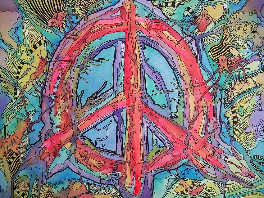 Peace Sign, Hippie HD wallpaper