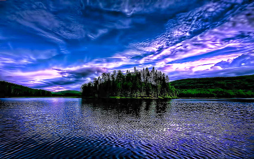 Dreams Vacation สีน้ำเงิน ต้นไม้ ท้องฟ้า ธรรมชาติ คลื่น ทะเลสาบ ความงาม ภูเขา วอลล์เปเปอร์ HD