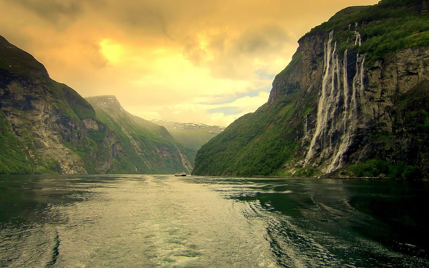Rivers: Mountains Norway Sisters Rivers Landscapes Beautiful Nature HD wallpaper