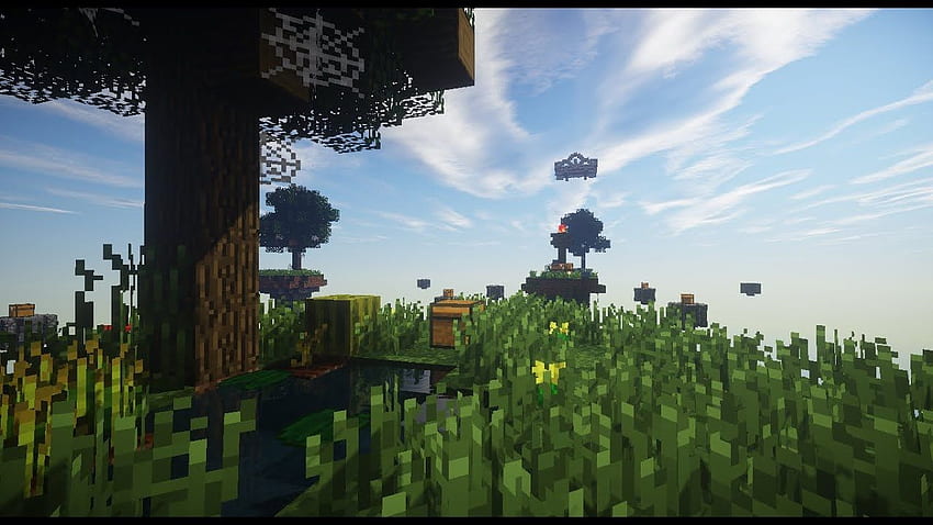Screenshots of bedwars maps with shaders to use as wallpapers/computer  backgrounds part 2