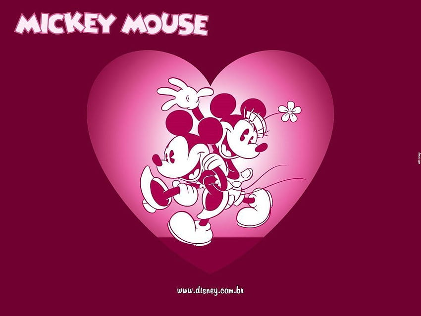 Mickey Mouse and Minnie Mouse - Mickey and Minnie, Pink Mickey Mouse HD wallpaper