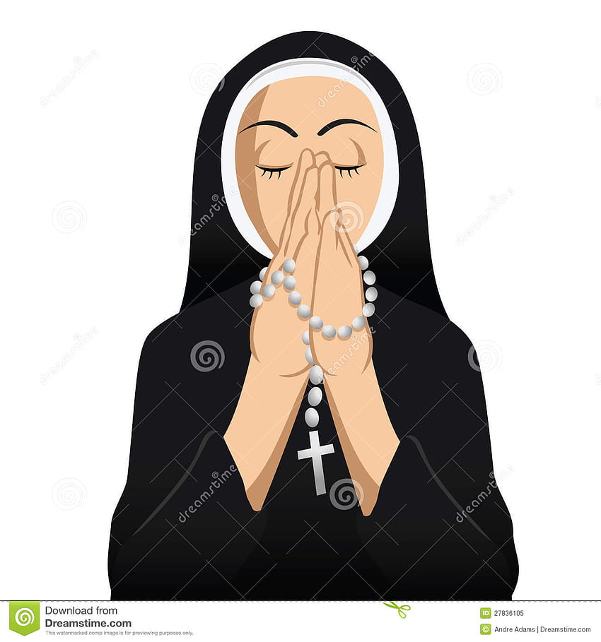Nonne catholique Clipart Fond d'écran de téléphone HD