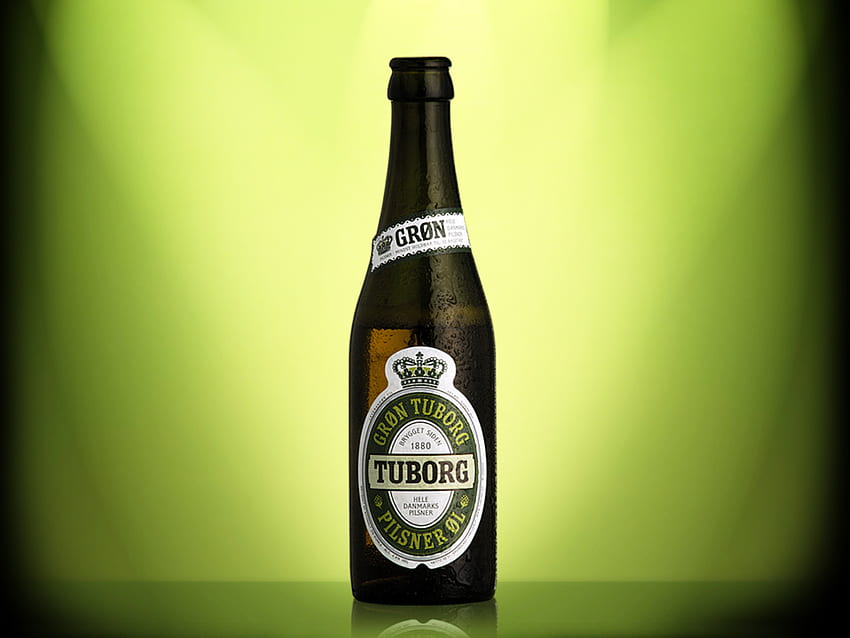 uma única cerveja, festa, verde, cerveja, comercial, bebida papel de parede HD