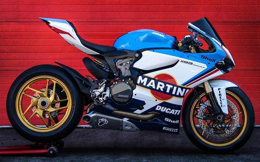 Motorcycles, Ducati, Motorcycle, Superbike, 1199, Martini, Martini Racing, Panigale HD wallpaper