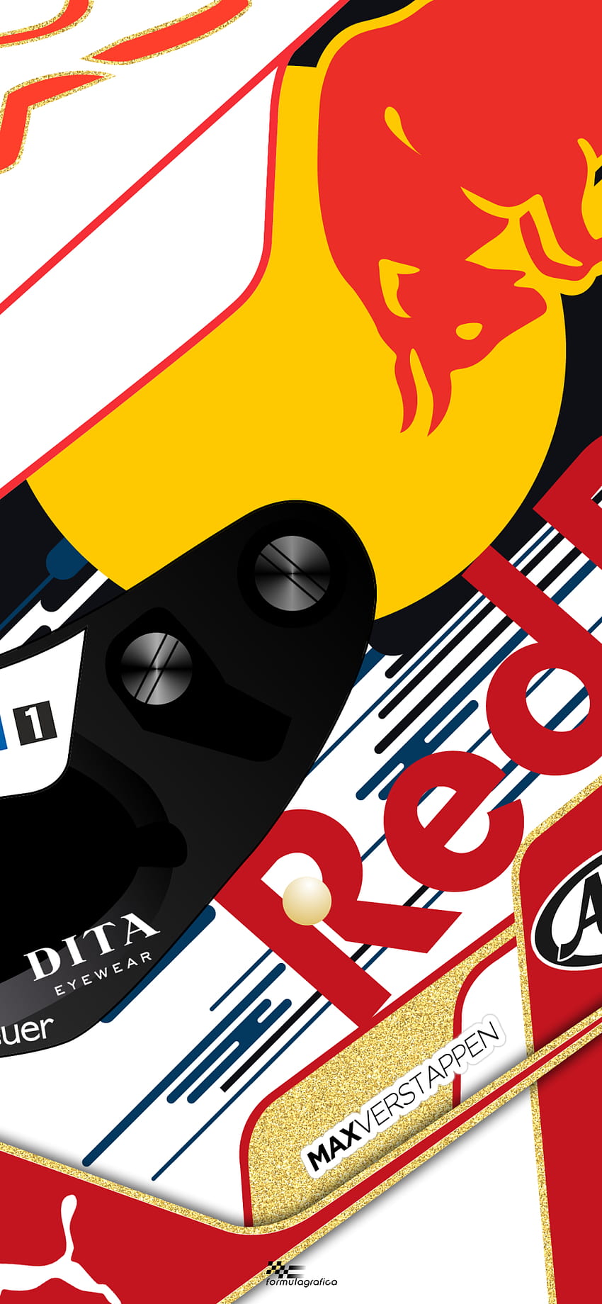 FormulaGrafica - iPhone / Smartphone - 2019 Formula 1, Max Verstappen HD phone wallpaper