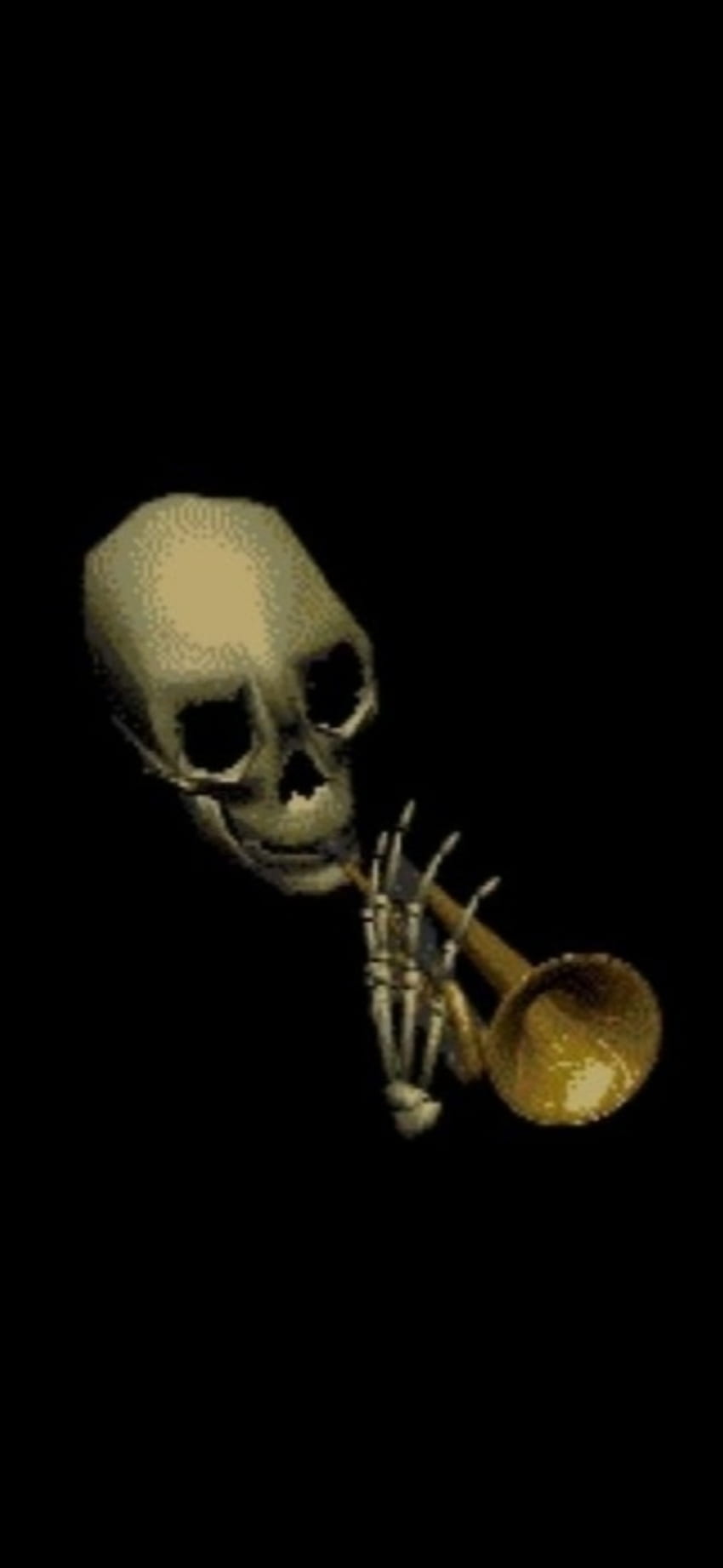 Trumpet, trumpets, Skeleton HD phone wallpaper