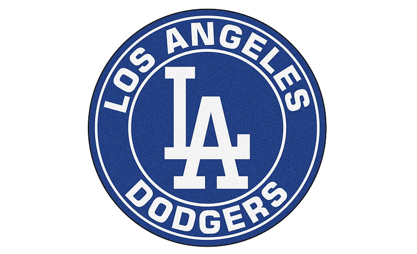 Illustrate off your team pride with this elegant FANMATS MLB Los Angeles Dodgers Navy Round Accent Rug. HD wallpaper