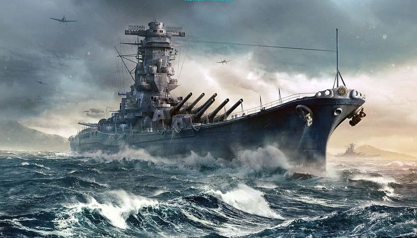 IJN YAMATO. Yamato-Schlachtschiff, Welt, japanische Marine HD-Hintergrundbild