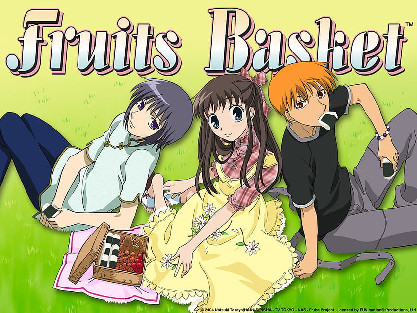 Cesta de frutas, kyo, yuki, rata, cesta de frutas, gato, tohru fondo de pantalla