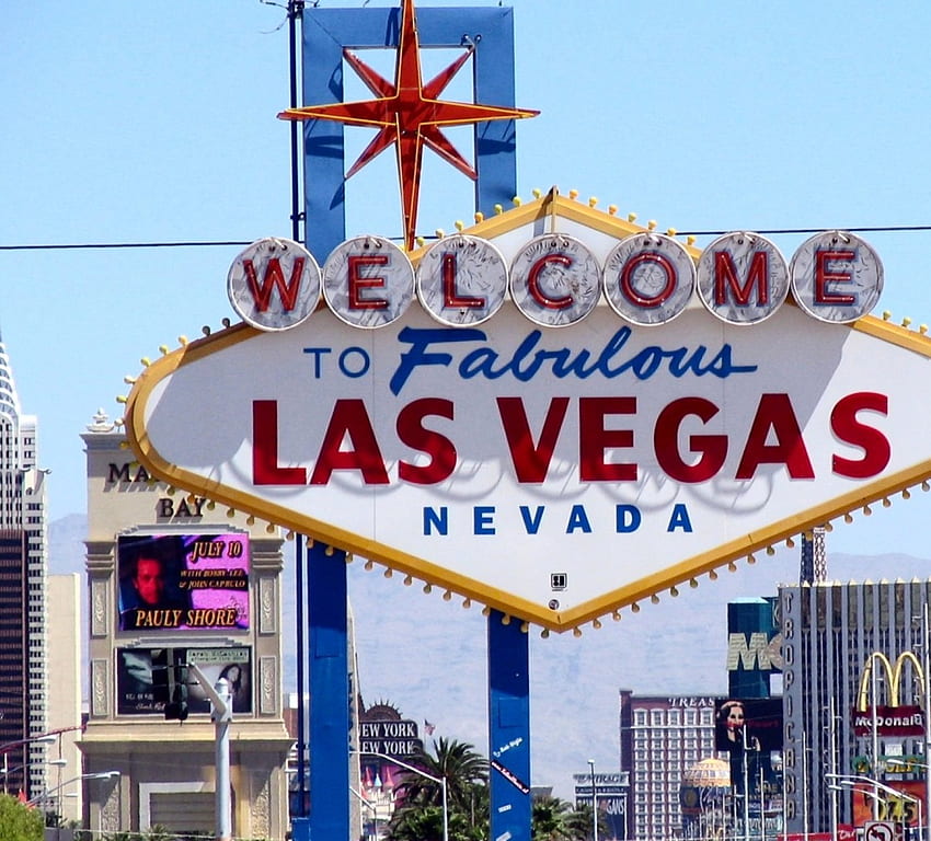 Selamat Datang Di Las Vegas, Terkenal, Amerika, AS, AS, Tanda Tangan Wallpaper HD