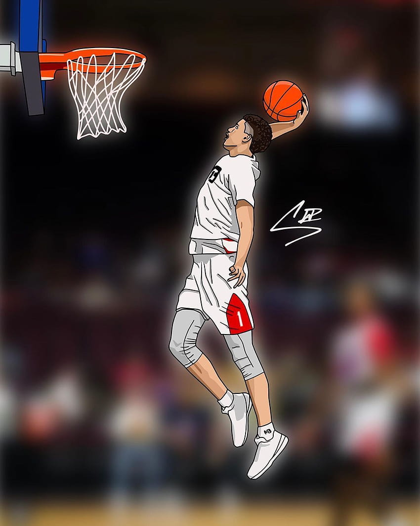 Suivez pour le dessin animé! sur Instagram : « Art of Lamelo Ball, Dope Basketball Fond d'écran de téléphone HD