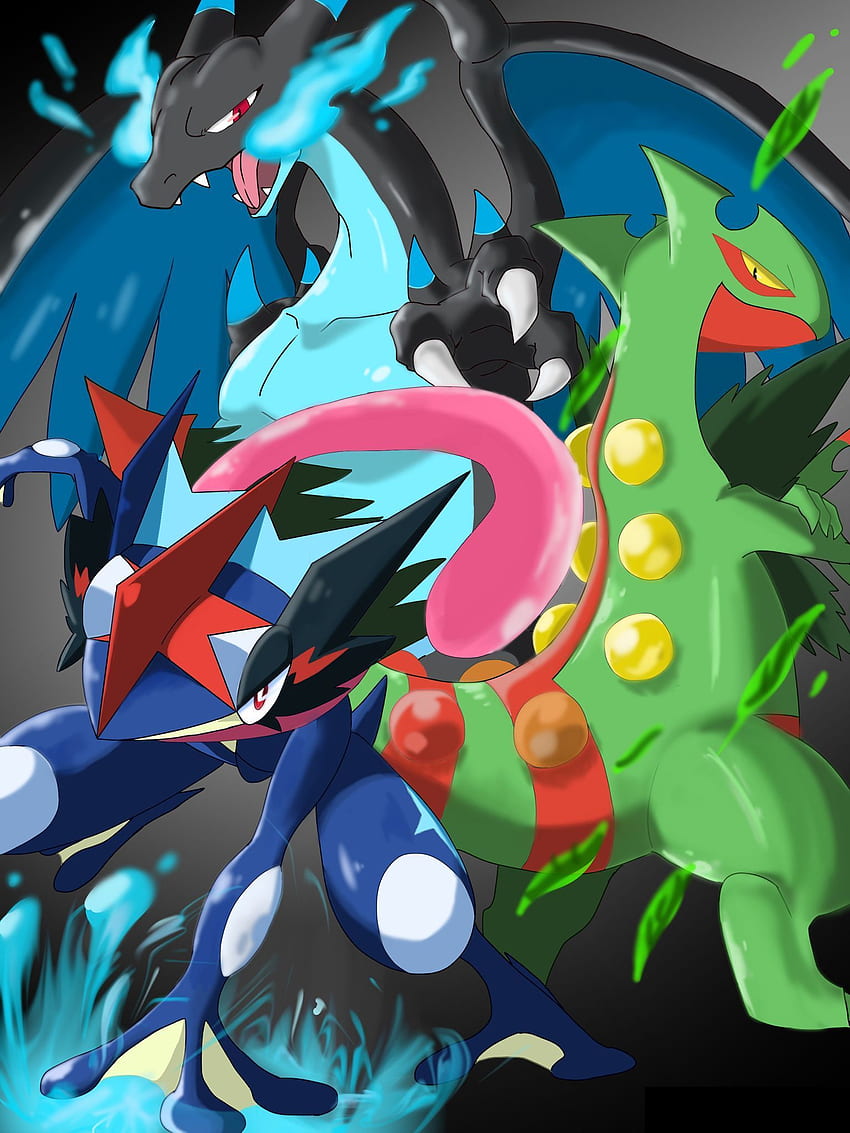 Download free Shiny Greninja In Black Wallpaper - MrWallpaper.com