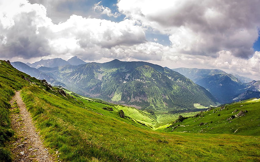 Poland Mount Kasprowy Wierch Tatras Trail Nature Mountains, Poland Landscape HD wallpaper
