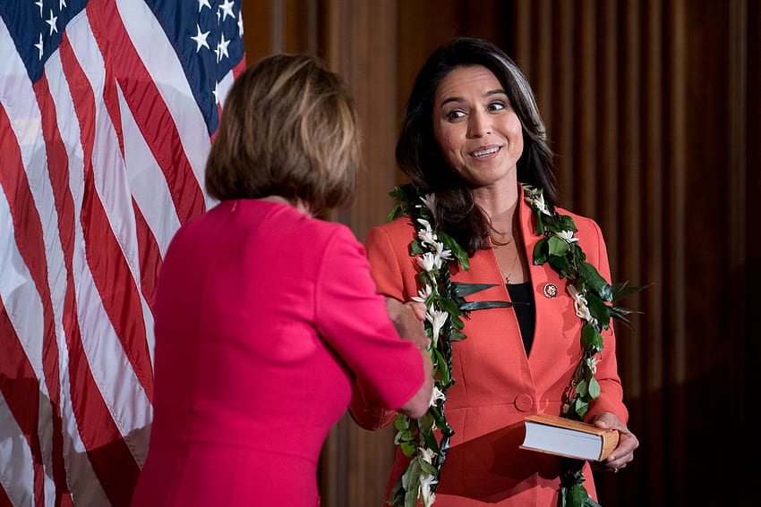 Тулси Габард, представител на Хавайските острови, обявява кандидатурата си за демократичен президент HD тапет