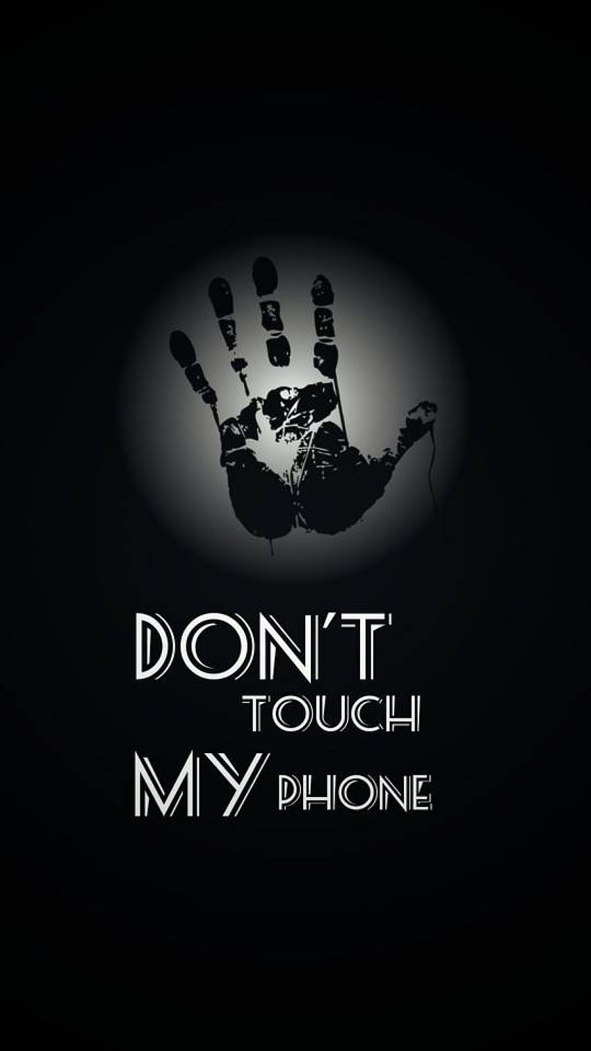 Non toccare il mio telefono, avviso di blocco schermo mobile Sfondo del telefono HD
