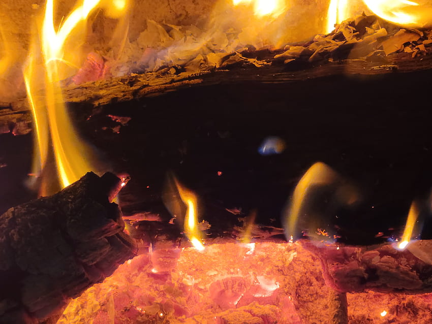 Fire, Embers, Fireplace, Burning Log HD wallpaper | Pxfuel