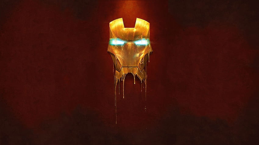 metal, gold, people, mask, iron, man, liquid, iron, section fantasy in resolution, Iron Man Windows HD wallpaper