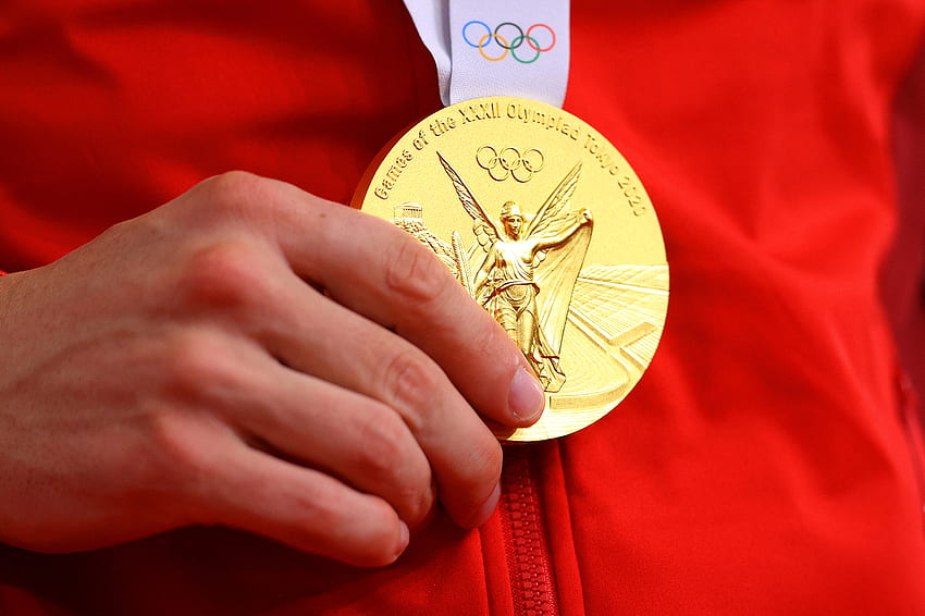 22) ABD Takımı, Tokyo 2020'nin genel madalya çetelesini kazanmak için bayanlar voleybolunda altın madalya aldı HD duvar kağıdı