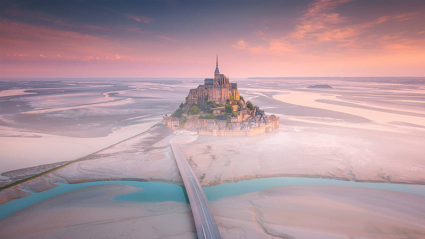 Mont Saint Michel France , City , , and Background HD wallpaper