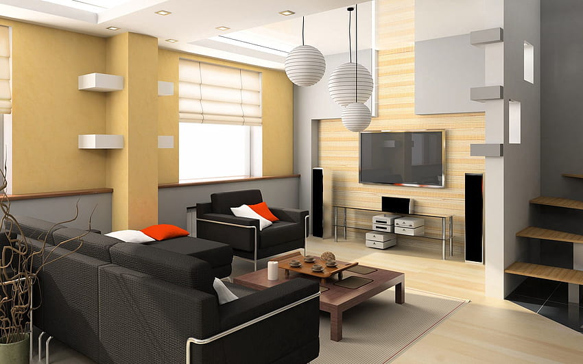 Interior, , , Design, Room, Sofa, Television, Television Set HD wallpaper