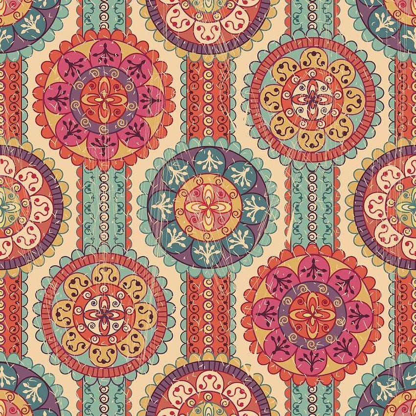 Mandala Medallions, Colorful Mandala Pattern HD phone wallpaper