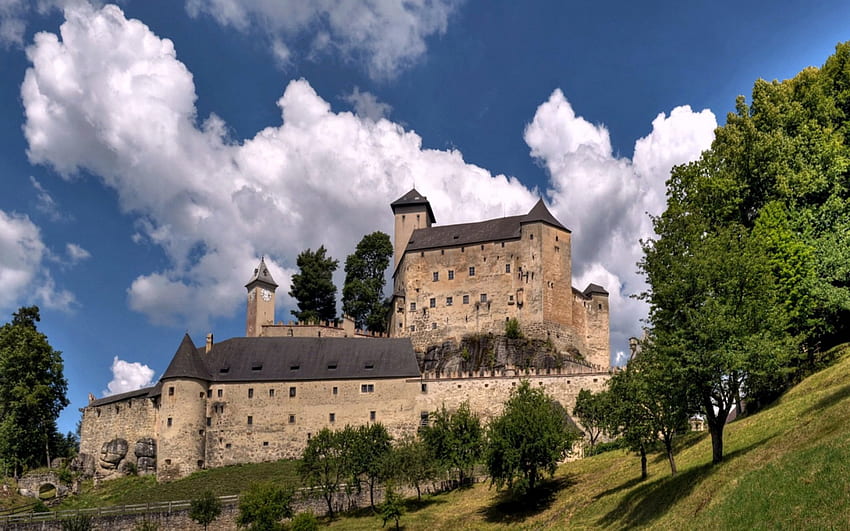 Burg Rappottenstein, Österreich, Mittelalter, Österreich, Rappottenstein, Burg HD-Hintergrundbild