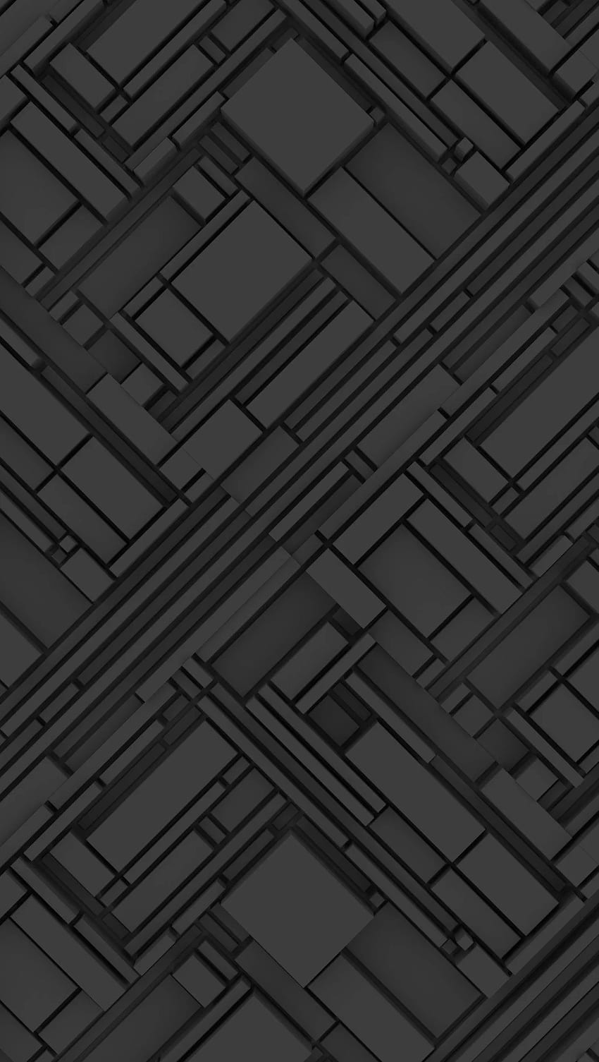Dark Gray 3D Abstract Structure Ultra HD phone wallpaper