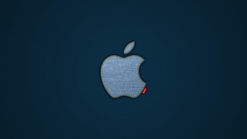 manzana de mezclilla, azul, manzana, mezclilla, pantalones fondo de pantalla