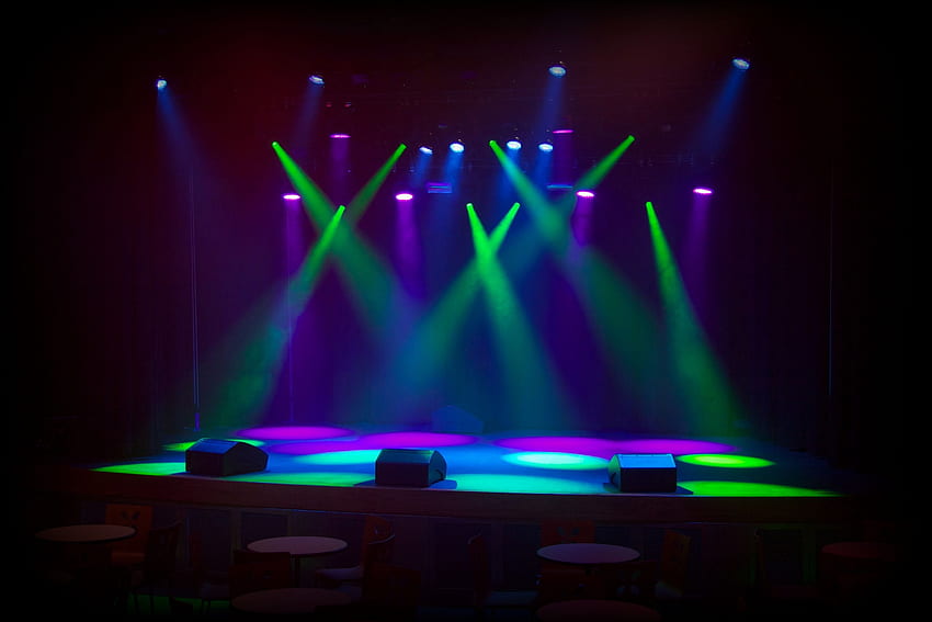 Bühnenscheinwerfer Hintergrund 18302, Konzertbeleuchtung HD-Hintergrundbild