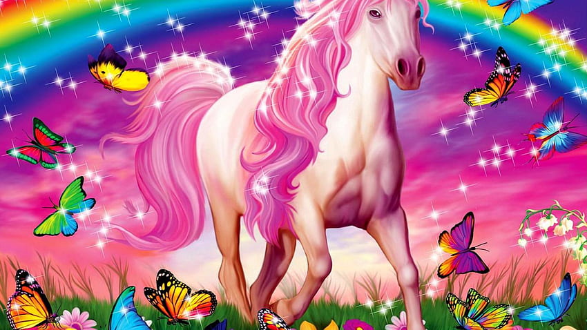 Pink Unicorn HD wallpaper