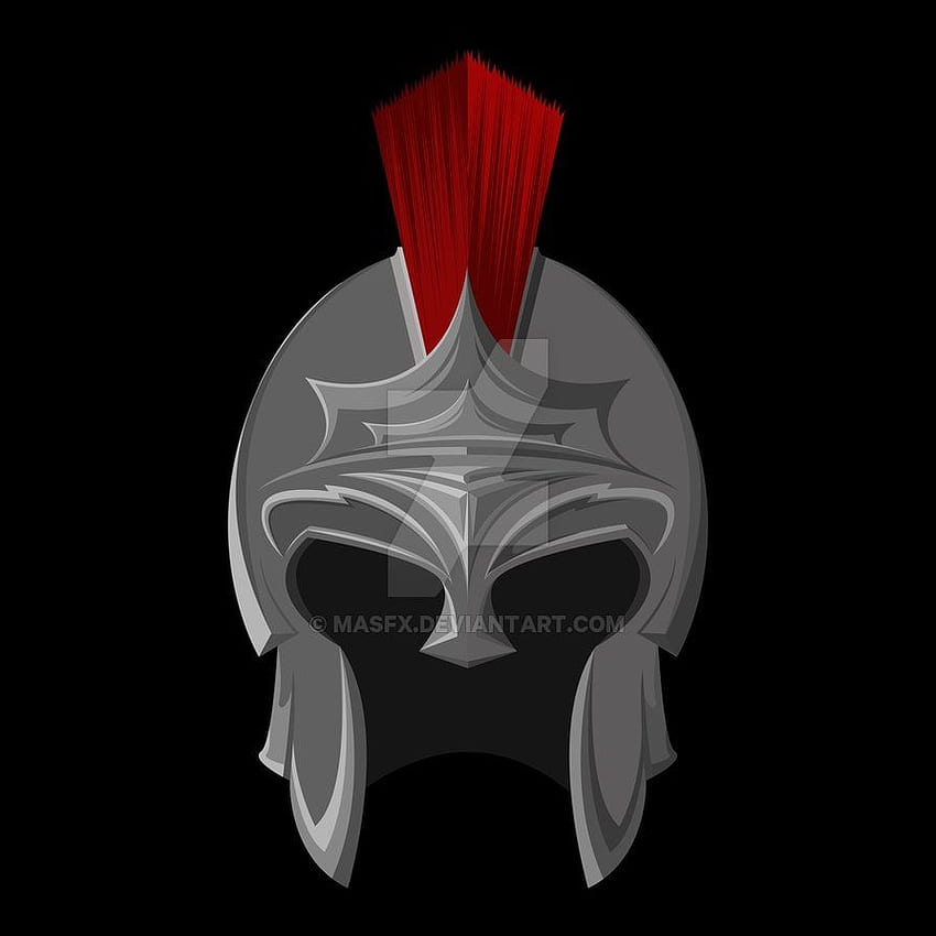 Capacete espartano Vetor de capacete espartano, máscara espartana Papel de parede de celular HD