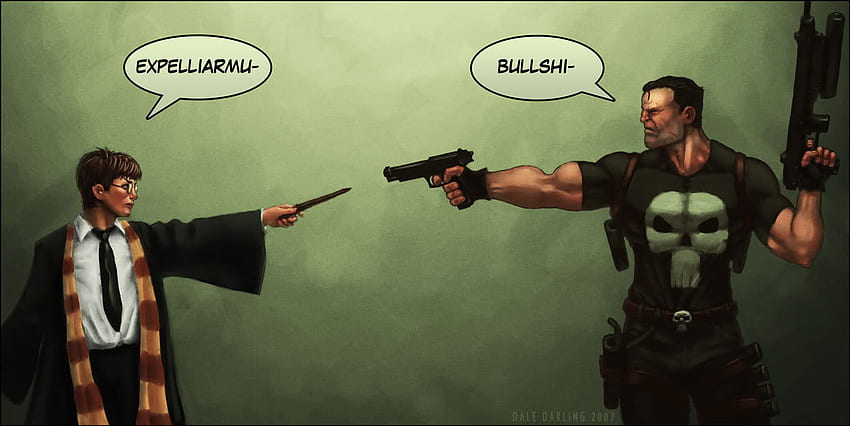 Harry v's Punisher, filme, quadrinhos papel de parede HD