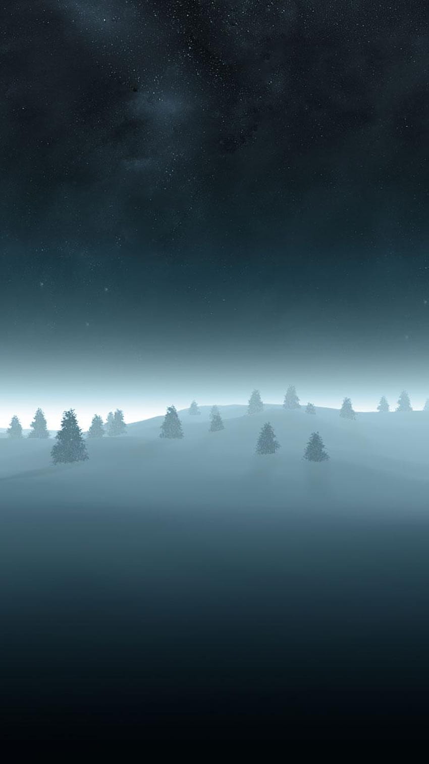 Winter Night Cartoon iPhone , Winter Night Sky iPhone HD phone wallpaper