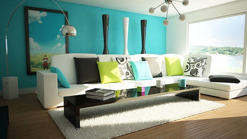 Apartemen kondominium kondominium desain interior kamar rumah rumah, Mebel Wallpaper HD