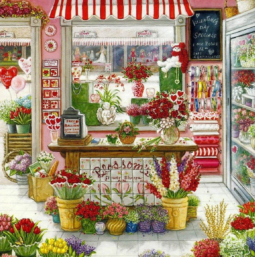 Flower Shop, Flowers, Shop, Flower HD phone wallpaper