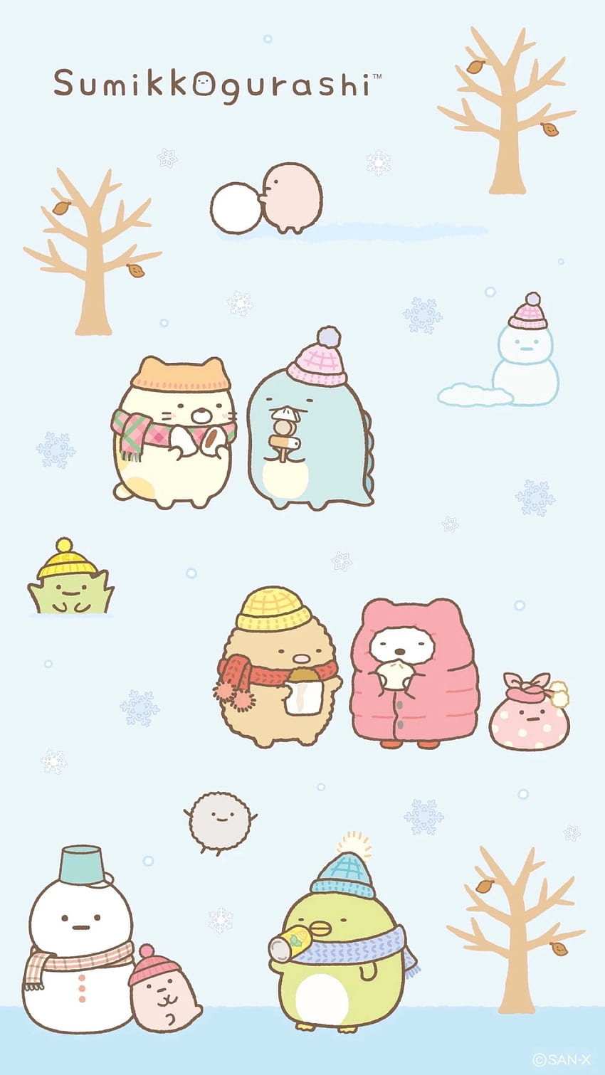 KH on Cute Cartoon. iphone cute, Cute food , Cute cartoon , Sumikko Gurashi Christmas HD phone wallpaper