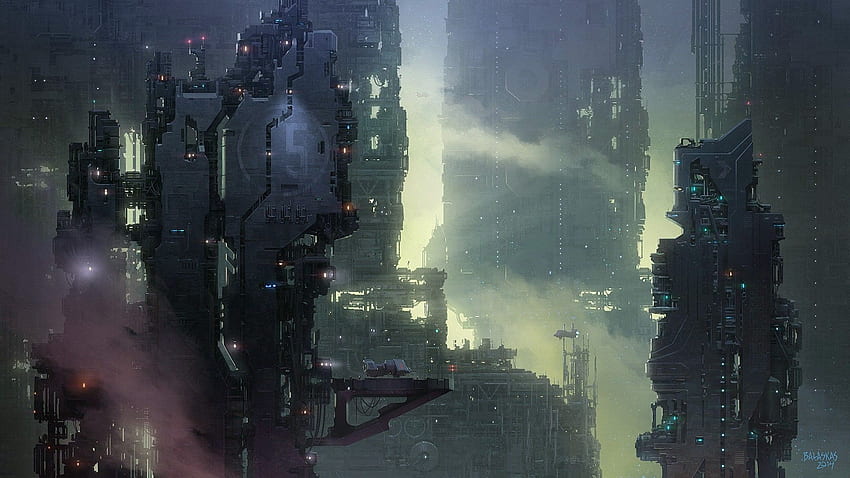 Cyberpunk City Sci-Fi Digital Art 4K Wallpaper #4.1974